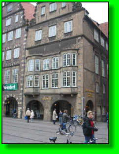 Geschftshaus am Markt. Fhrender Schokoladenhersteller in Bremen